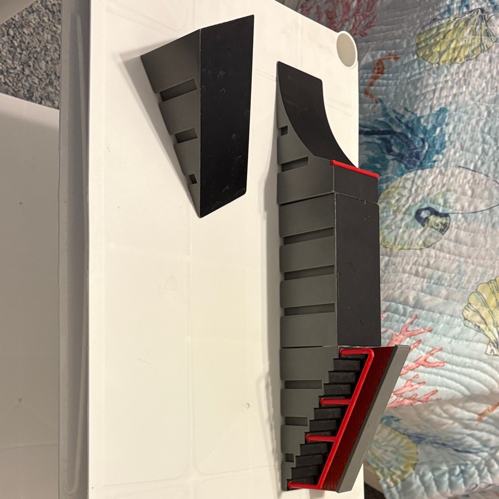 Black and Red Toy Car Ramp